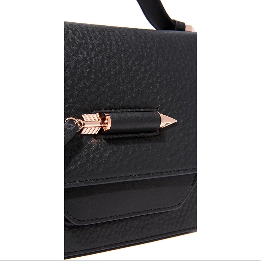 Mackage Rubie Top Handle Gold Arrow Bag EUC - Picture 3 of 14